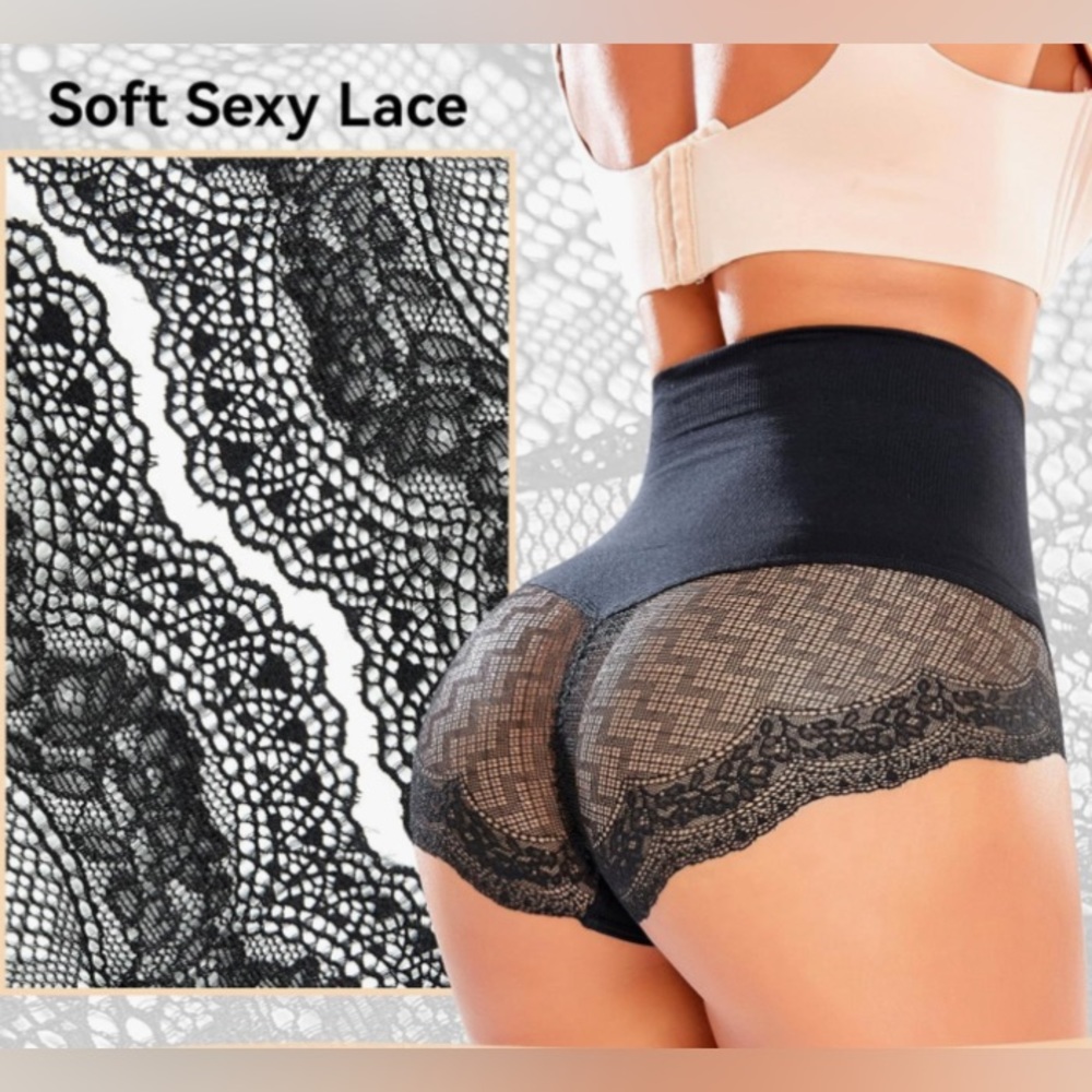 Tummy Control Underwear Shapewear Panties Briefs Lace 2 Pair NWT NEW - Size XL